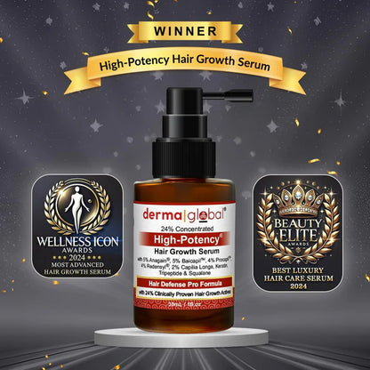Derma Global High Potency Hair Growth Serum - 30 ml - Pack of 1