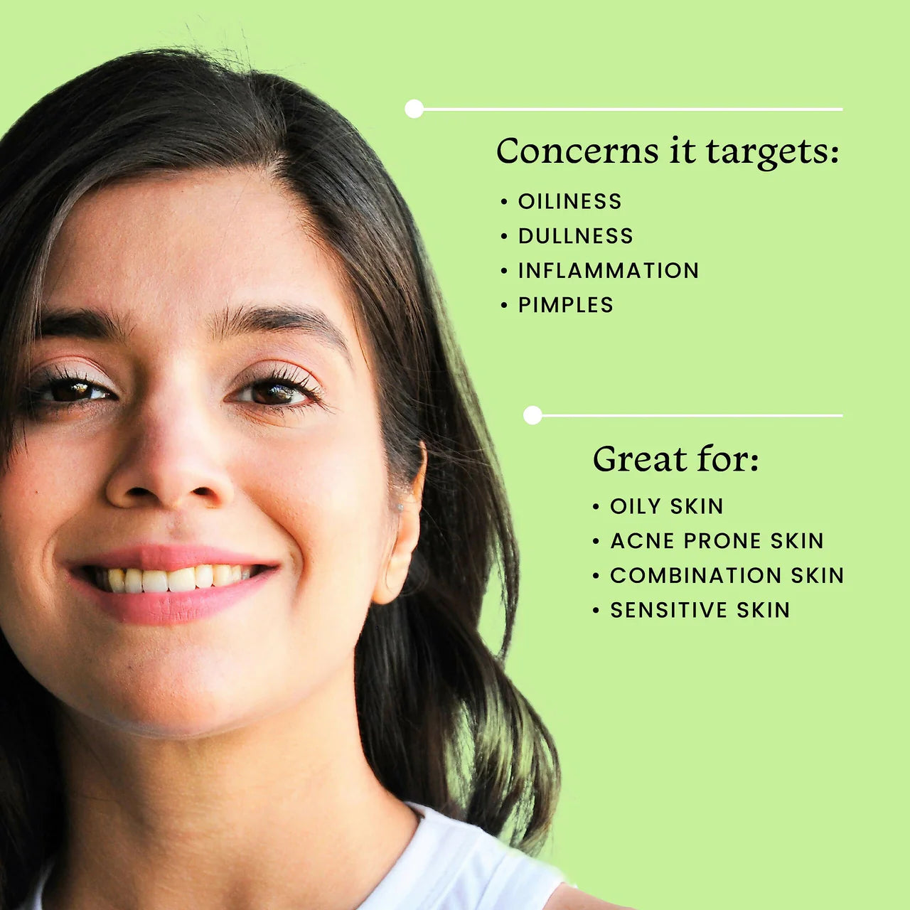 Foxtale Essentials Green Tea Oil-Free Gel Face Moisturizer - Hydrates, Brightens And Prevents Acne