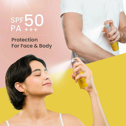 Swiss Beauty Protect Maxx Sunscreen Air Mist With SPF 50 PA+++ - 80 ml