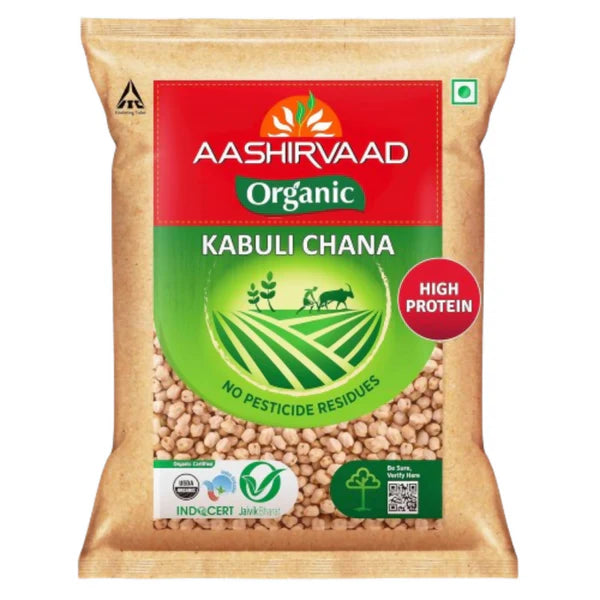 Aashirvaad Organic Kabuli Chana - 500 gm