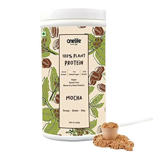 Onelife Plant Protein Mocha - 500 gm