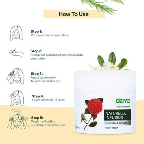 OZiva Naturelle Infusion Nourish & Growth Hair Mask -100 gm