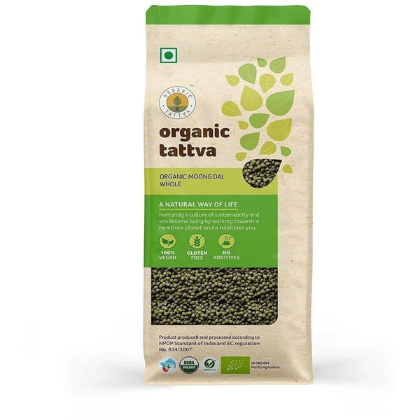 Organic Tattva Organic Moong Dal Whole - 1 kg