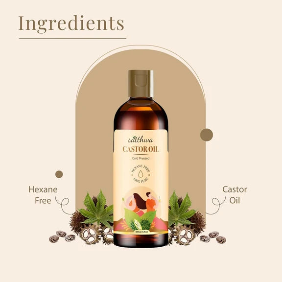 Satthwa Cold Pressed Castor Oil - 200 ml
