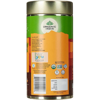 Organic India Tulsi Ginger Tea Tin - 100 gm