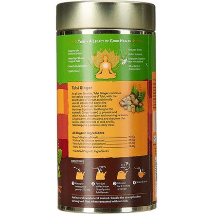 Organic India Tulsi Ginger Tea Tin - 100 gm