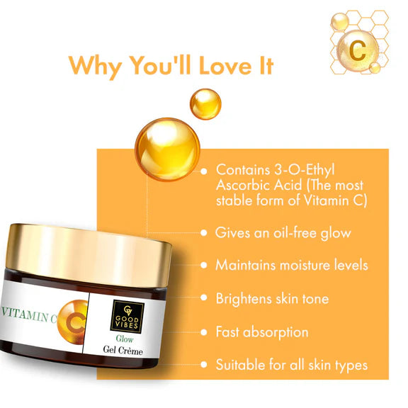 Good Vibes Vitamin C Glow Gel Creme - 50 gm