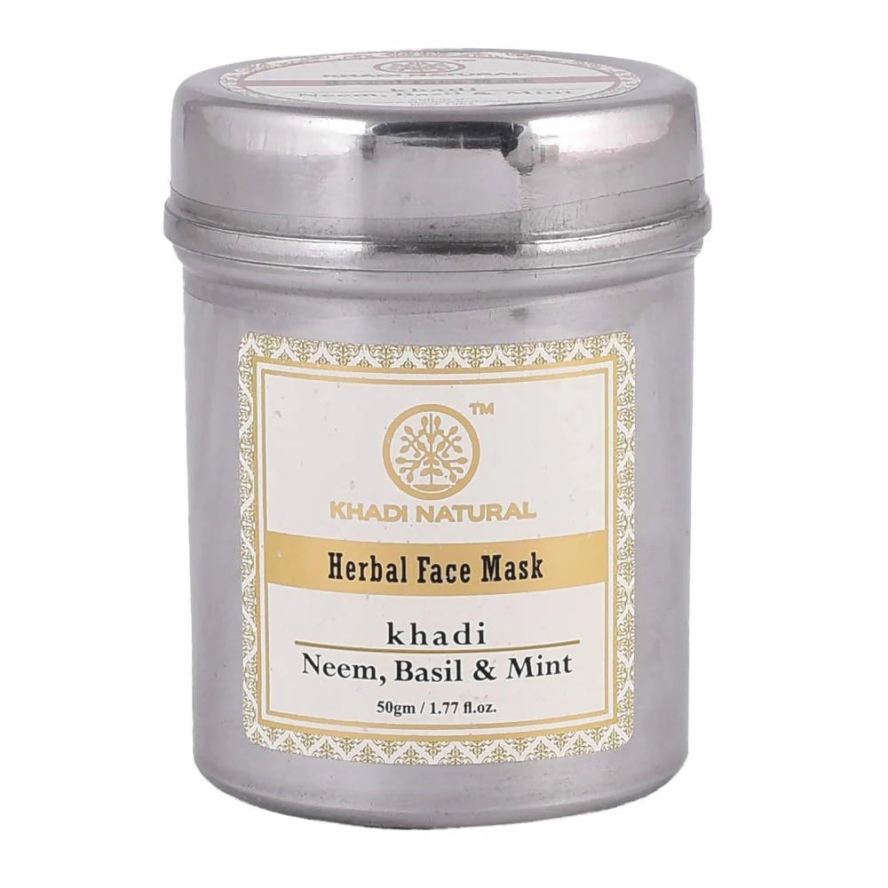 Khadi Natural Neem Basil & Mint Herbal Face Mask - 50 gm