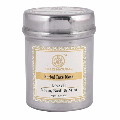 Khadi Natural Neem Basil & Mint Herbal Face Mask - 50 gm