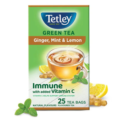 Tetley Green Tea Ginger, Mint and Lemon Tea Bags - 100 tea bags