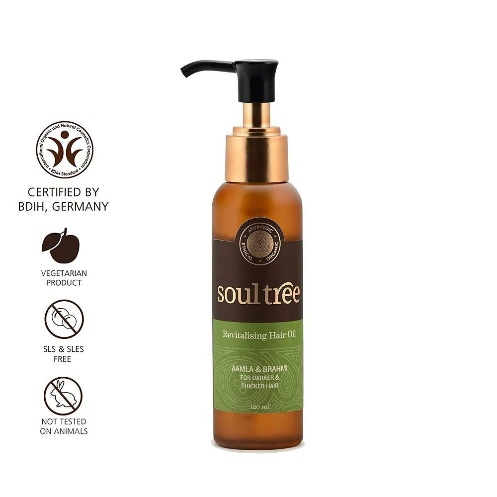 Soultree Revitalising Hair Oil with Aamla & Brahmi - 120 ml