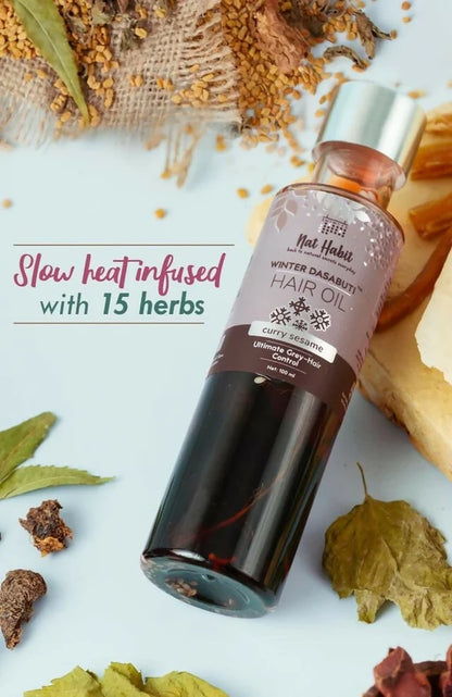 Nat Habit Curry Sesame Winter Hair Oil - 100 ml