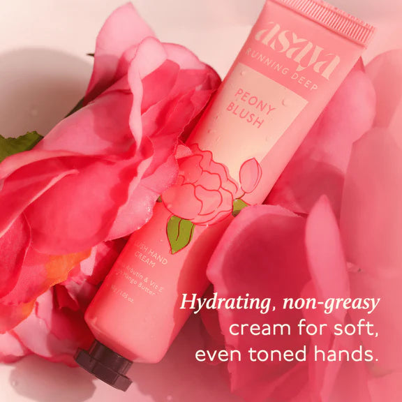 Asaya Peony Floral Hand Cream Softens Dry, Rough Hands For Men & Women - 30 gm