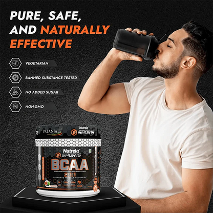 Patanjali Nutrela Sports BCAA Powder Spicy (Guava Flavour) - 300 gm