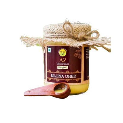 A2 Organics Desi Gir Cow A2 Bilona Ghee | Cultured Ghee | Vedic Bilona Method Ghee - 500 ml
