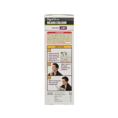 Bigen Mens Beard Colour Natural Black B101 - 40 gm