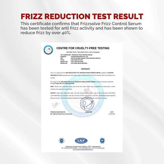 Chosen FrizzsolveFrizz Control Serum – Advanced Anti-Frizz Hair Serum With Astaxanthin - 30 ml