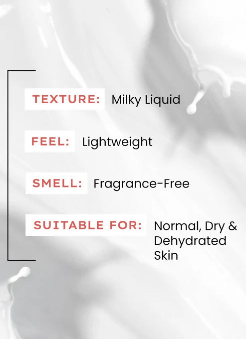 Hyphen By Kriti Sanon 7% Ceramides-Nmf Milky Toner Essence With 5% Glass Skin Blend Of Rice Water Snow Mushroom & Oatmeal - 100 ml