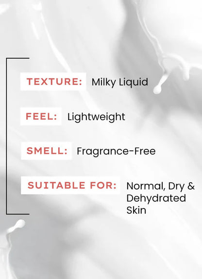Hyphen By Kriti Sanon 7% Ceramides-Nmf Milky Toner Essence With 5% Glass Skin Blend Of Rice Water Snow Mushroom & Oatmeal - 100 ml
