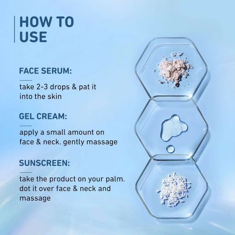 Plum Niacinamide Serum, Moisturizer & Sunscreen Kit For Bright, Blemish-Free, Hydrated Skin - combo