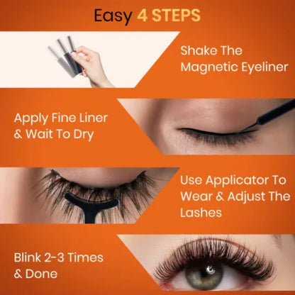 NY Bae Wink Easy Magnetic Eye Lashes| Korean Beauty Combo - combo