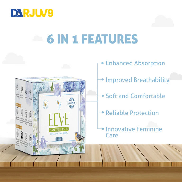 Herbs & Hills Eeve Graphene Sanitary Napkin Large - 10 pads