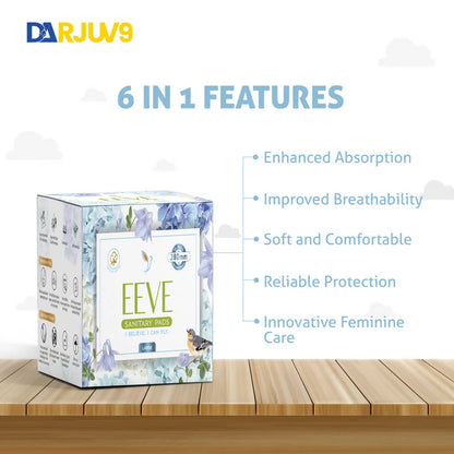 Herbs & Hills Eeve Graphene Sanitary Napkin Large - 10 pads