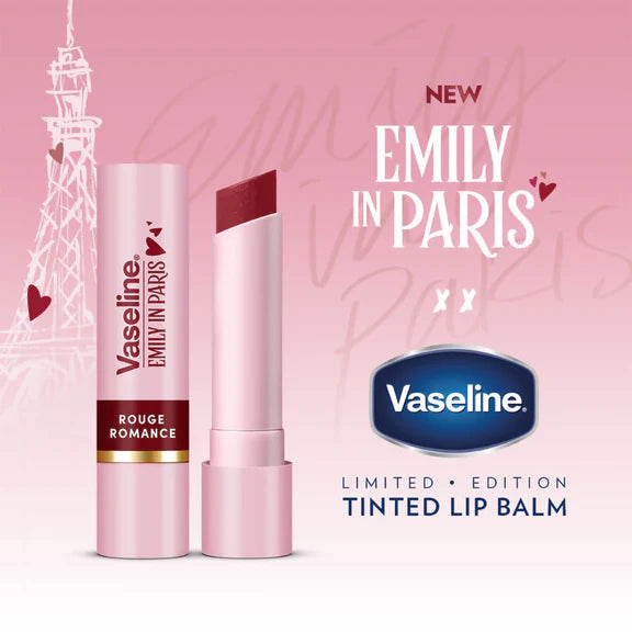 Vaseline Emily In Paris Tinted Lip Balm Stick - Rouge Romance - 3 gm