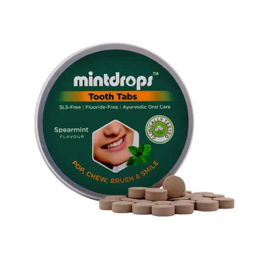 Mintdrops Premium Tooth Tabs - Spearmint Flavour - 60 tabs