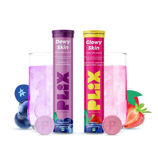 PLIX The Plant Fix Skin Hydration Combo - Hyaluronic Acid And Skin Glow Glutathione