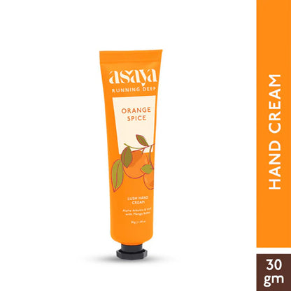 Asaya Orange Hand Cream Softens Dry, Rough Hands For Men & Women - 30 gm