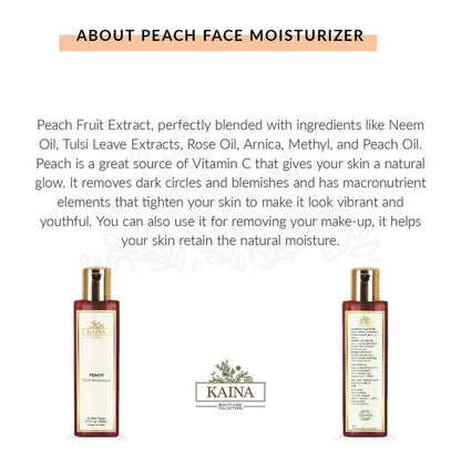 Kaina Peach Face Moisturizer - 200 ml