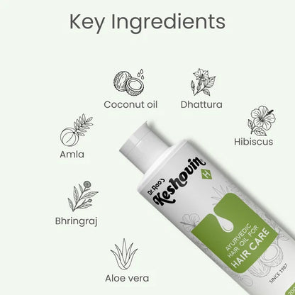 Dr. Rao's Keshovin -H Ayurvedic Hair Growth Oil - 200 ml