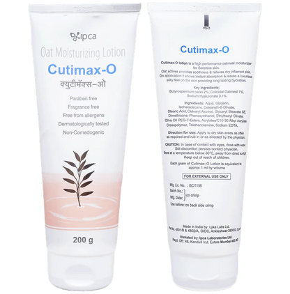 Cutimax-O Oat Moisturizing Lotion - 200 gm