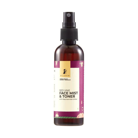 Pilgrim Red Vine Face Mist & Toner Spray with Vitamin B3 and Aloe, For Anti Ageing, Glowing Skin