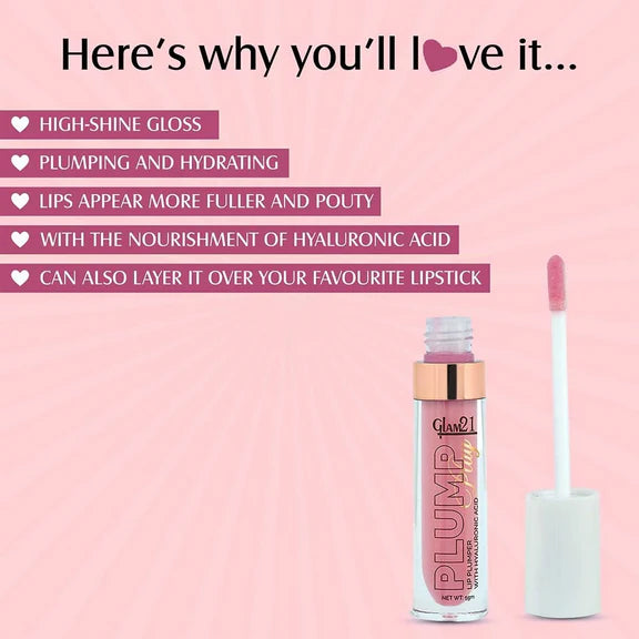 Glam21 Lip Plump Play Lip Plumper With Hyaluronic Acid - 01 Starlight - 5 gm