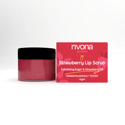Rivona Naturals Strawberry Lip Scrub - 8 gm