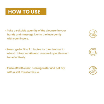 Ozone Glo Radiance De Tan Facial Cleanser - 250 gm