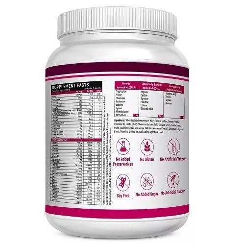 Inlife Whey Protein Powder For Women - 500 gm