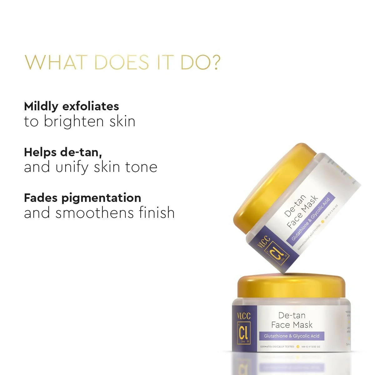 VLCC Clinic De-Tan Face Mask with Glutathione + Glycolic