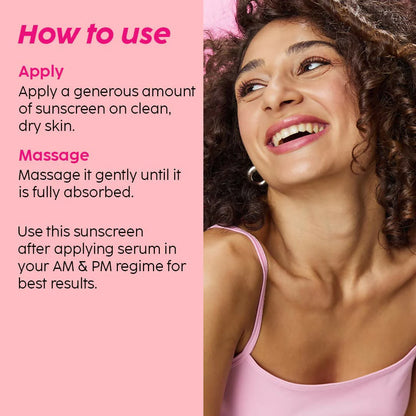 PLIX The Plant Fix SPF 50+ Guava Glow Sunscreen & 10% Vitamin C Guava Face Serum -combo