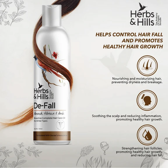 Herbs & Hills De-Fall Bioactive Complete Hair Care Oil - 100 ml