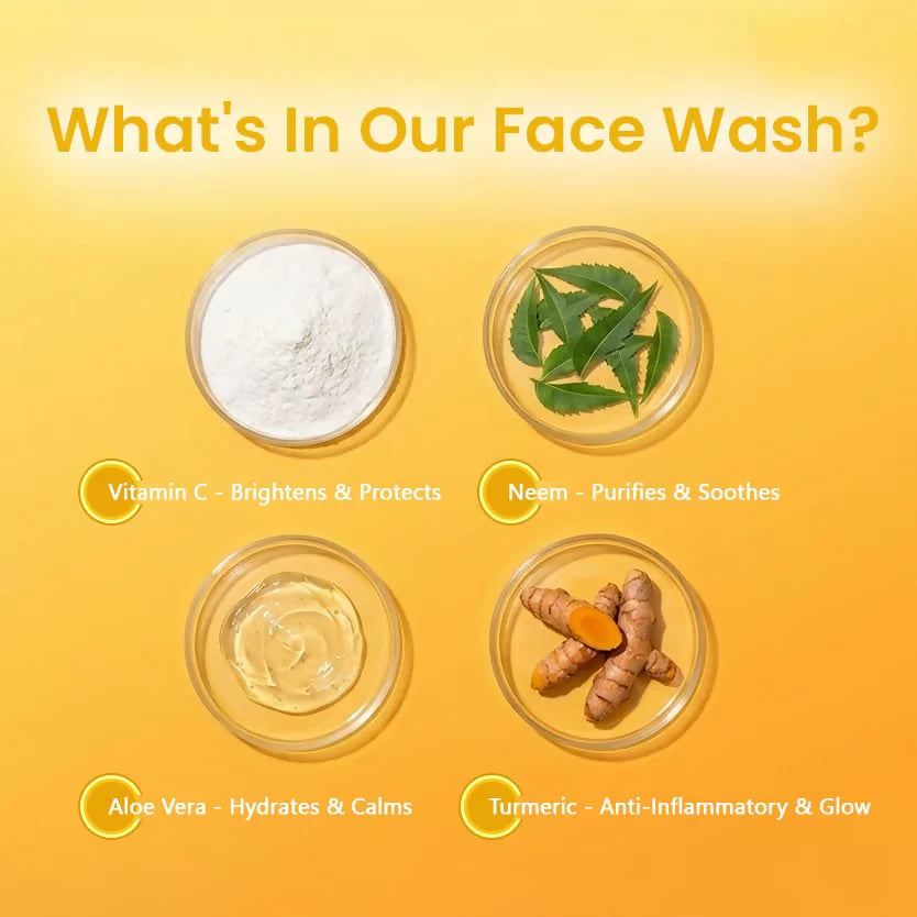 Milky Moon Vitamin C Face Wash for Brightening Face Cleanser - 100 ml