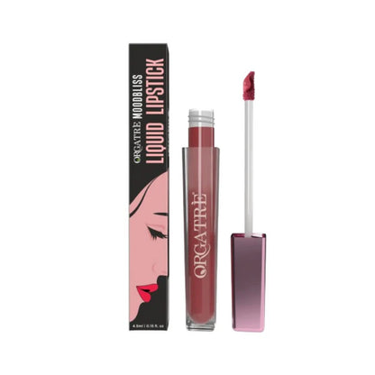 Orgatre Moodbliss Waterproof Glossy Liquid Lipstick - Ebon Rouge - 4.5 ml