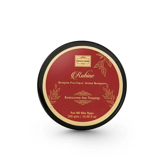 Miracle Herbs Rubine Hydrating Face Moisturizer Gel Enriched With Sandalwood And Turmeric -Pink - 500 ml
