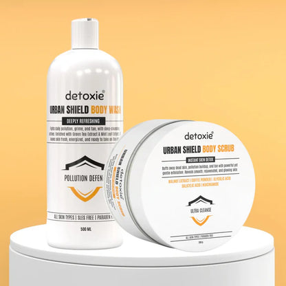 Detoxie Body Wash & Body Scrub Combo - Urban Shield - combo
