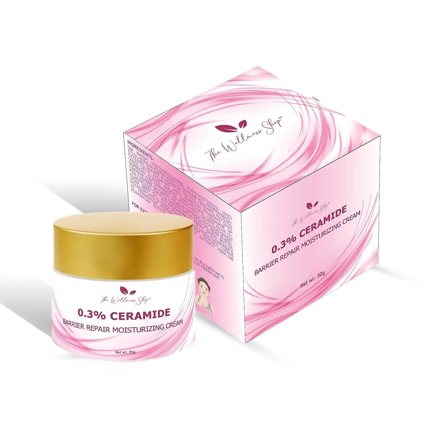 The Wellness Shop 0.3% Ceramide Moisturizer Cream - 50 gm