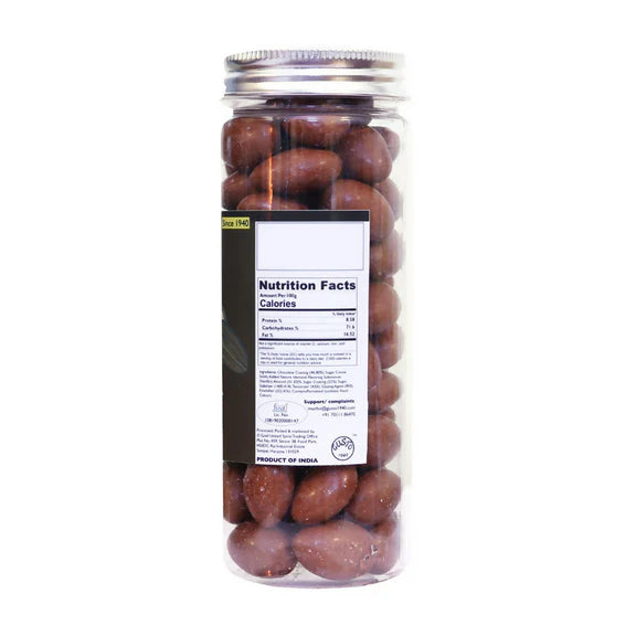 Tassyam Organics Chocolate Coated Almonds - 200 gm
