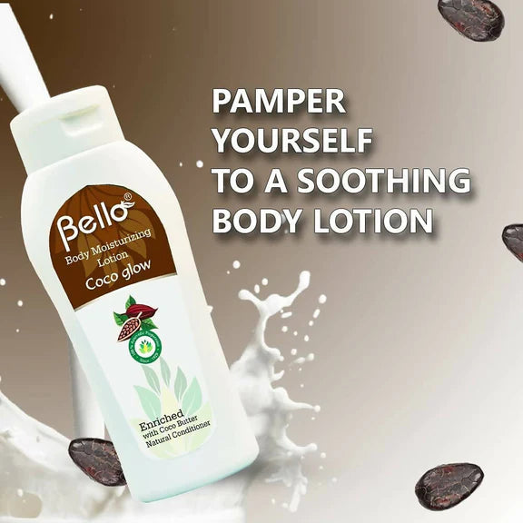 Bello Herbals Body Moisturizing Lotion Coco Glow - 100 ml - Pack of 2