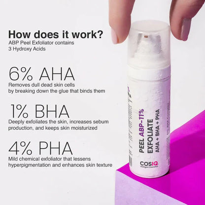 Cos-IQ ABP 11% Beginner Friendly Exfoliating Peel - 30 ml